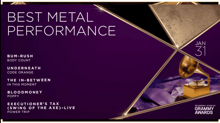metal grammy award nominees, IN THIS MOMENT And BODY COUNT Among ‘Best Metal Performance’ Nominees For 2021 GRAMMY AWARDS