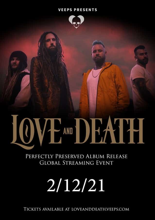 brian head welch love and death, Video: KORN Guitarist BRIAN ‘HEAD’ WELCH’s LOVE AND DEATH Perform ‘Down’ On Livestream Concert
