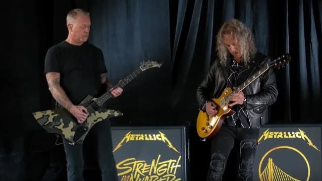 metallica star spangled banner, Video: METALLICA Perform The National Anthem Before WARRIORS/LAKERS Game