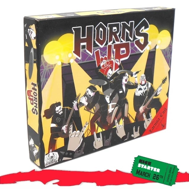 lacuna coil tabletop game, LACUNA COIL Announce The Launch Of Their Own Official Tabletop Game ‘Horns Up!’