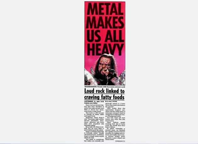 does heavy metal music make you fat, Can Listening To HEAVY METAL Make You Fat?