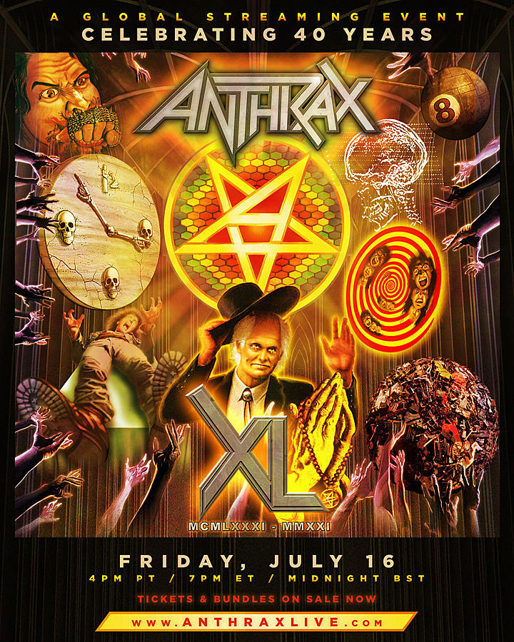 anthrax 40 year anniversary, VIDEO: ANTHRAX Perform &#8216;The Devil You Know&#8217; During 40th-Anniversary Livestream Event