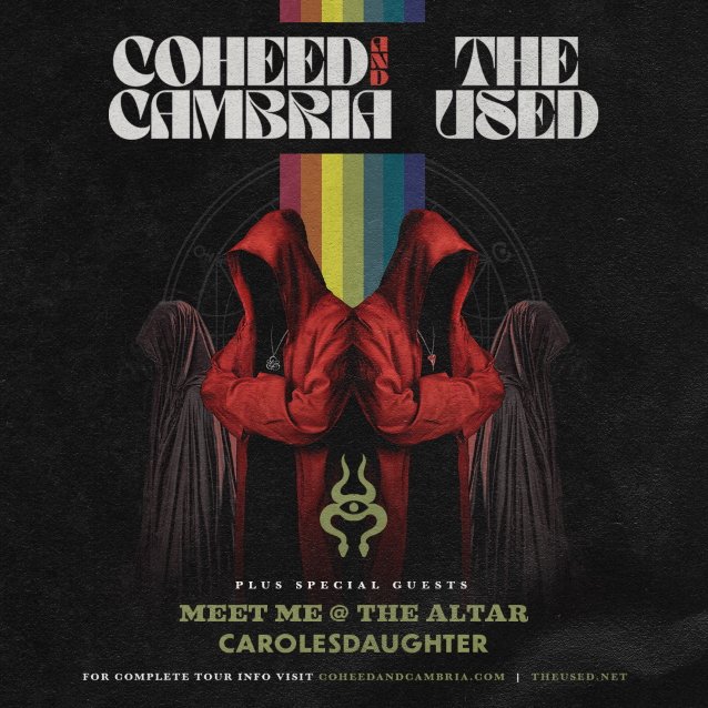 coheed and cambria the used tour dates 2021, COHEED AND CAMBRIA And THE USED Announce Co-Headlining 2021 Tour