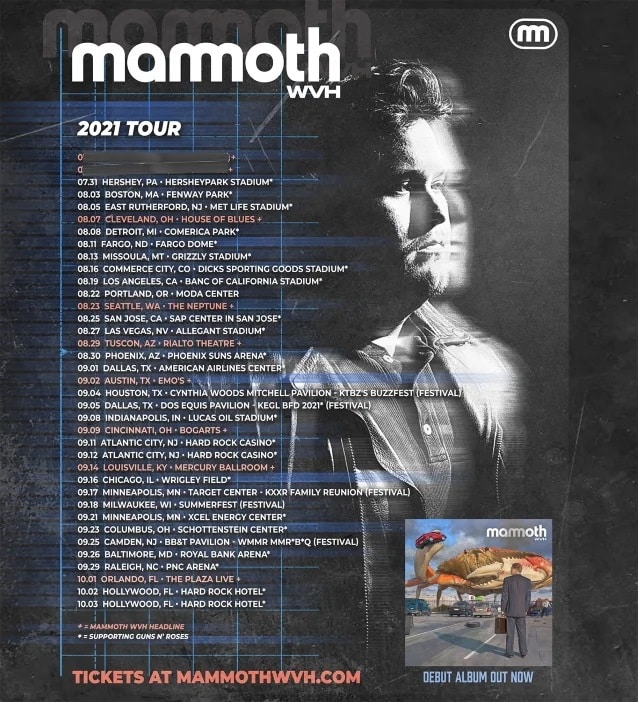 wolfgang van halen mammoth wvh tour dates, WOLFGANG VAN HALEN&#8217;s MAMMOTH WVH Announces U.S. Headlining Shows