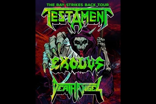 TESTAMENT, EXODUS And DEATH ANGEL Announce ‘The Bay Strikes Back’ Fall 2021 U.S. Tour