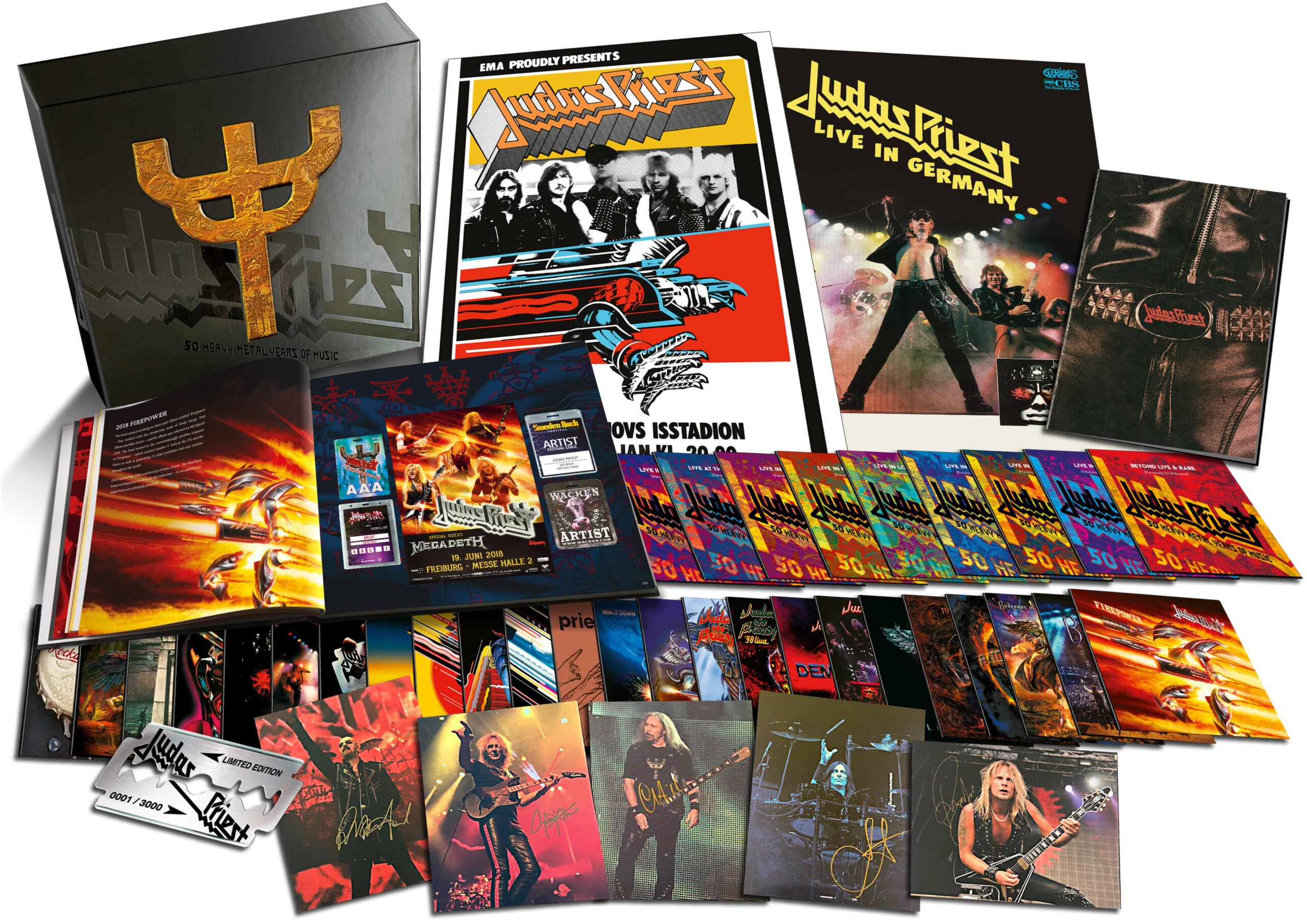 judas priest box set 2021, JUDAS PRIEST To Release &#8217;50 Heavy Metal Years Of Music&#8217; Limited Edition Box Set In October