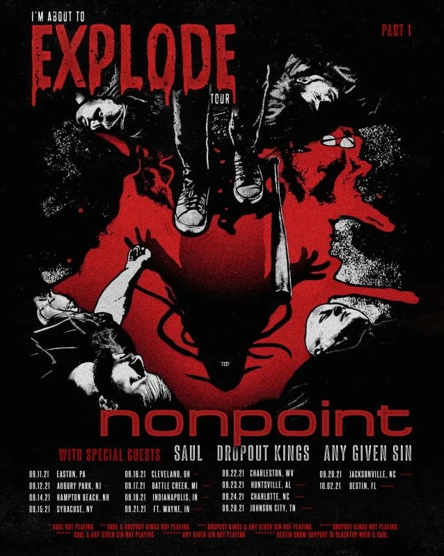 nonpoint tour dates 2021, NONPOINT Announce More Summer/Fall 2021 Tour Dates
