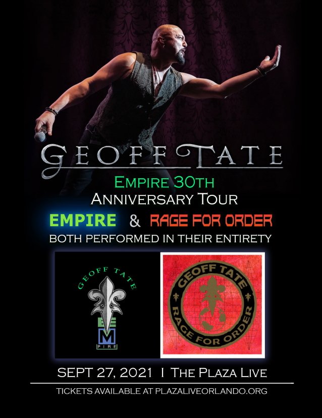 geoff tate empire rage for order, Watch GEOFF TATE Perform QUEENSRŸCHE&#8217;s &#8216;Empire&#8217; And &#8216;Rage For Order&#8217; Albums In Orlando
