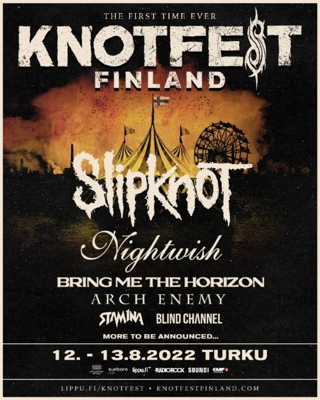 slipknot finland, SLIPKNOT Add NIGHTWISH, BRING ME THE HORIZON And ARCH ENEMY To Inaugural KNOTFEST FINLAND