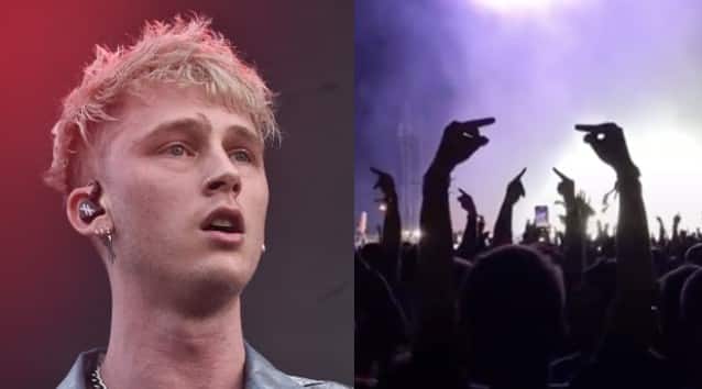 Watch MGK Get Booed By SLIPKNOT Fans Onstage At ‘Louder Than Life’ Festival Last Night