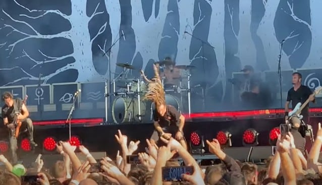 Watch LAMB OF GOD’s RANDY BLYTHE Join GOJIRA On Stage At KNOTFEST IOWA