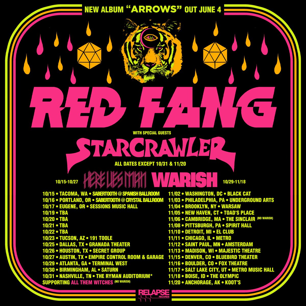 red fang 2021 tour, RED FANG Cancel Fall U.S. Tour