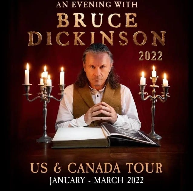 bruce dickinson spoken word tour, IRON MAIDEN&#8217;s BRUCE DICKINSON Announces North American 2022 Spoken-Word Tour