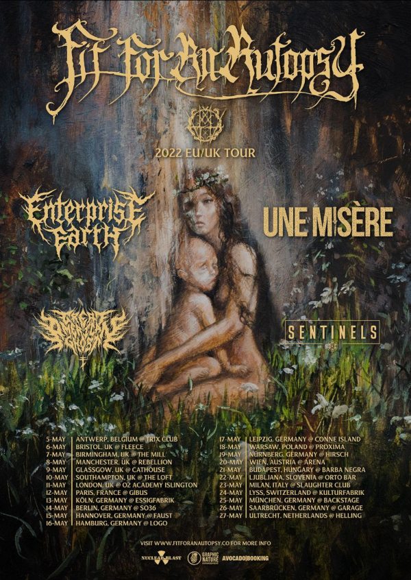fit for an autopsy uk europe tour, FIT FOR AN AUTOPSY Announce European And UK Tour Dates