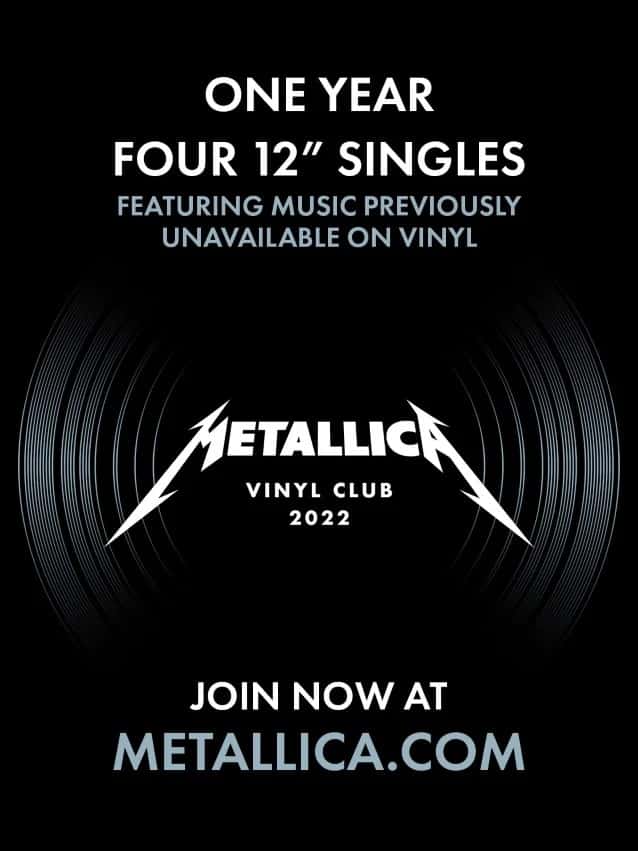 metallica vinyl club, METALLICA Launch Their Own &#8216;Vinyl Club&#8217; 2022