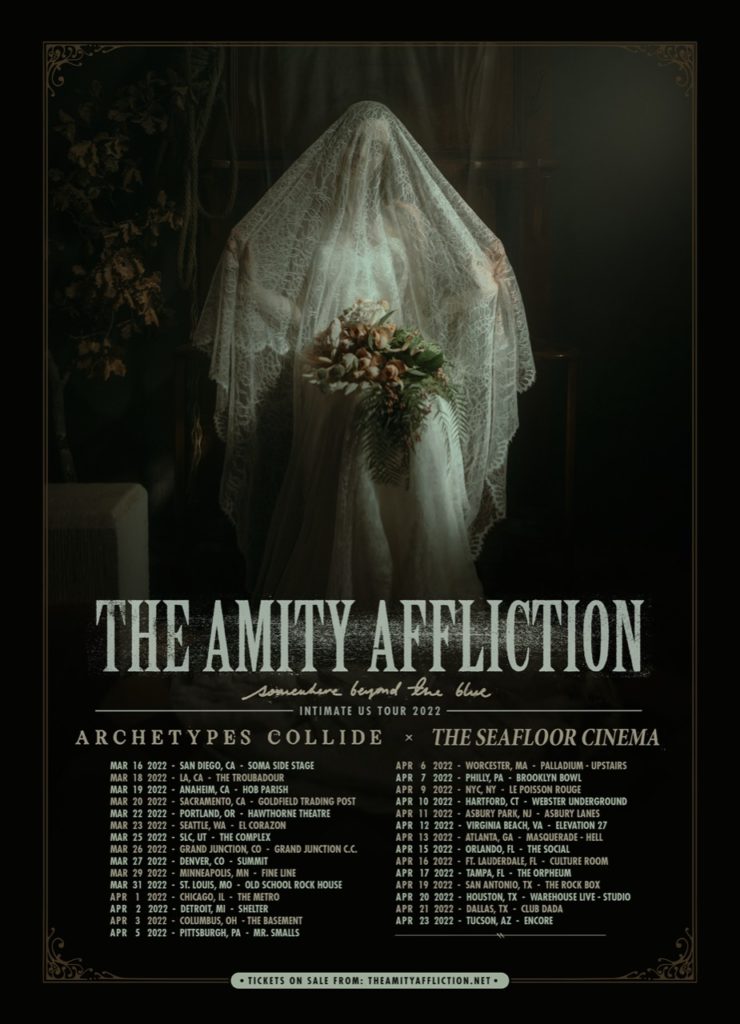 the amity affliction tour, THE AMITY AFFLICTION Announce U.S. Spring Tour Dates