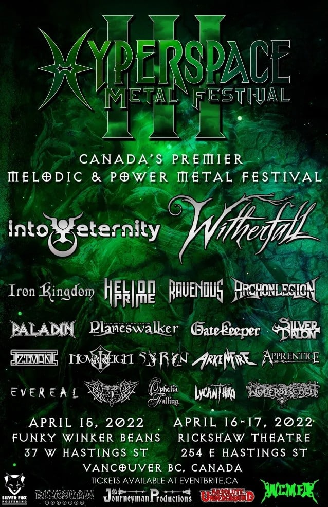 into eternity reunion, INTO ETERNITY&#8217;s 2006 Lineup To Reunite And Perform At HYPERSPACE METAL FESTIVAL