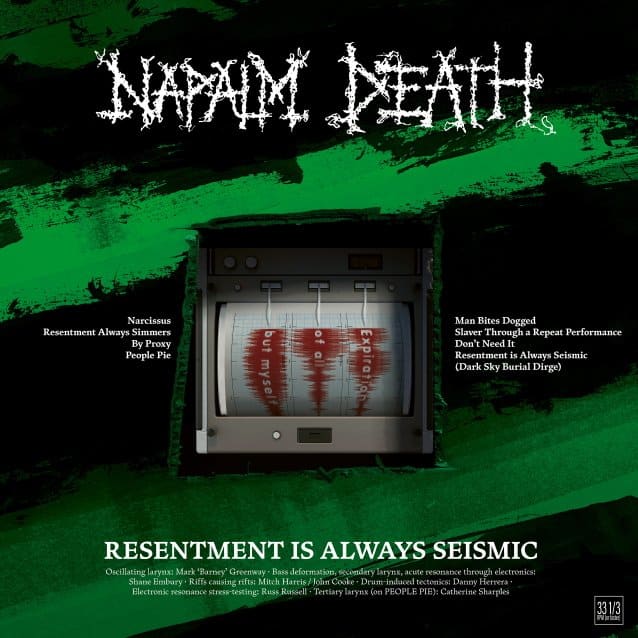 new napalm death, NAPALM DEATH Announce Mini-Album, &#8216;Resentment Is Always Seismic &#8211; A Final Throw Of Throes&#8217;