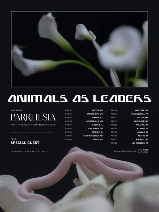 animals as leaders tour dates, ANIMALS AS LEADERS Announce 2022 &#8216;Parrhesia&#8217; U.S. Tour Dates
