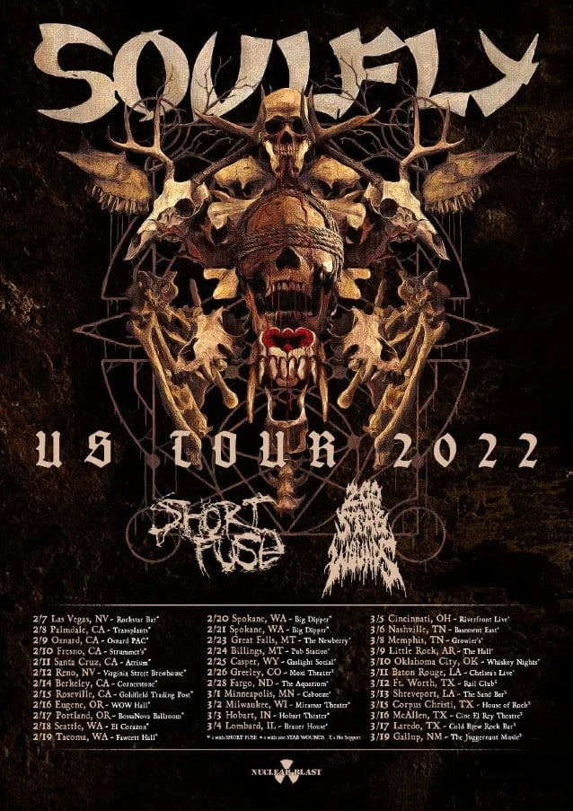 dino cazares soulfly, SOULFLY Bring Back FEAR FACTORY&#8217;s DINO CAZARES For February/March 2022 U.S. Tour