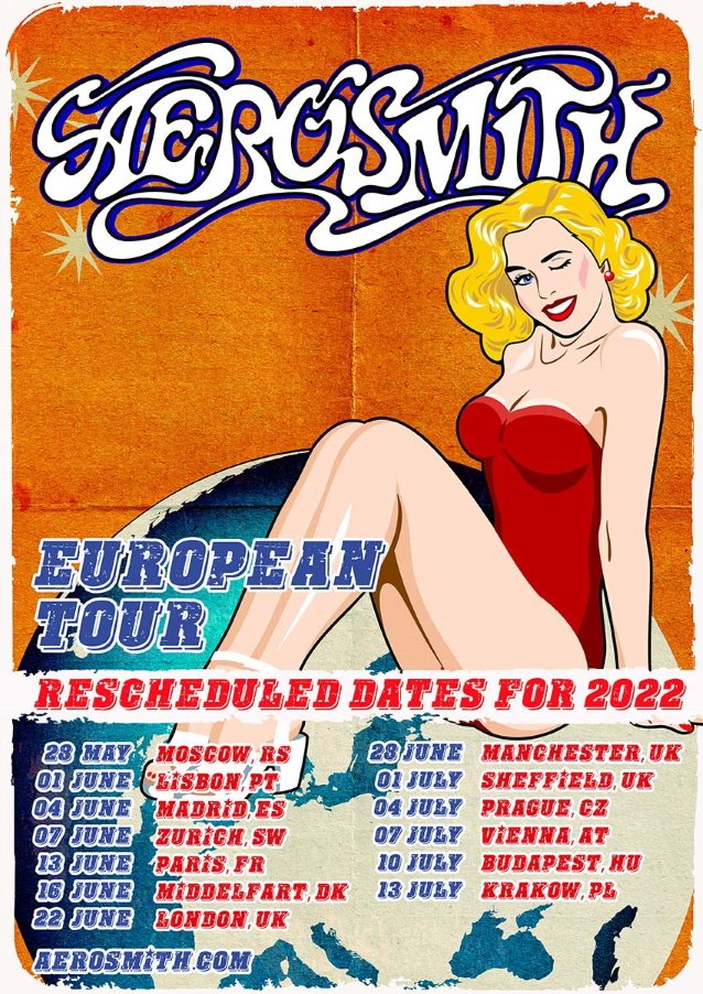 aerosmith european tour, AEROSMITH Cancel 2022 European Tour Dates