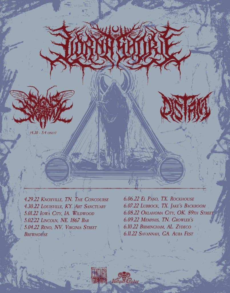 lorna shore tour dates, LORNA SHORE, SIGNS OF THE SWARM And DISTANT Announce Spring U.S. Tour Dates