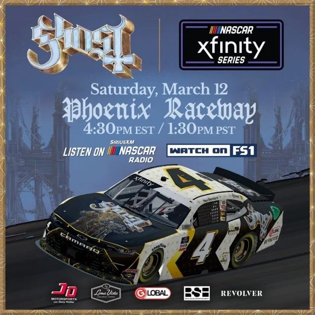 ghost nascar, GHOST Are The New Primary Sponsor For NASCAR Xfinity Driver BAYLEY CURREY&#8217;s No. 4 Chevrolet