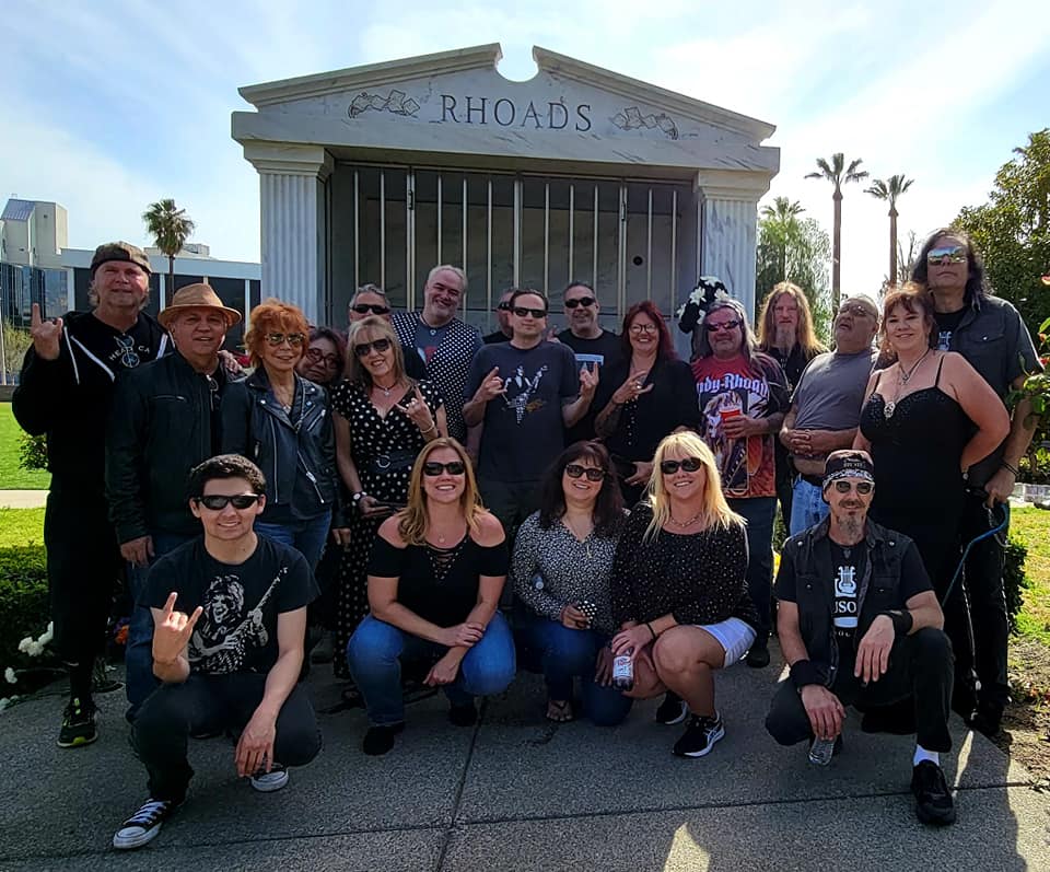 Family, Friends And Fans Of RANDY RHOADS Gather At His Gravesite On 40th Anniversary Of His Death