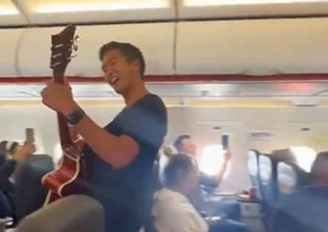 AWKWARD: Christian Worship Band Plays On A Packed Plane