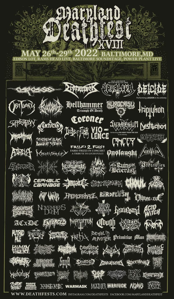 is maryland deathfest ending, This Year&#8217;s Edition Of MARYLAND DEATHFEST May Be The Final One