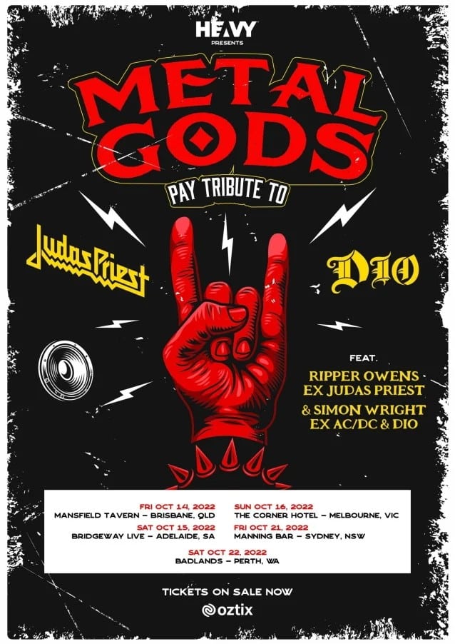 the metal gods tour 2022, TIM &#8216;RIPPER&#8217; OWENS And SIMON WRIGHT To Pay Tribute To JUDAS PRIEST And DIO With METAL GODS Tour