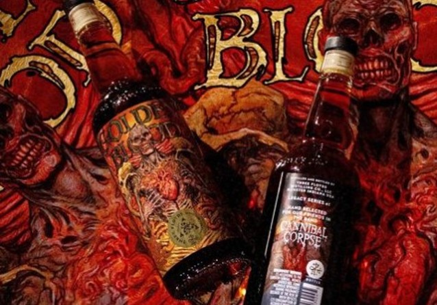 cannibal corpse golden blood whiskey, CANNIBAL CORPSE Announces The Arrival Of Their GOLDEN BLOOD WHISKEY