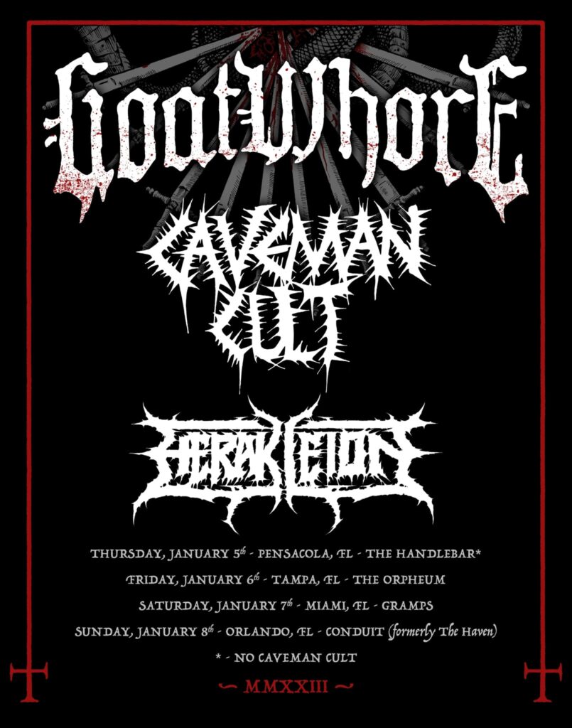 goatwhore,goatwhore tour,goatwhore tour dates,goatwhore tour dates 2023,goatwhore band,goatwhore european tour dates, GOATWHORE Announce US Gulf Coast Tour Dates For January Prior To Heading To Europe