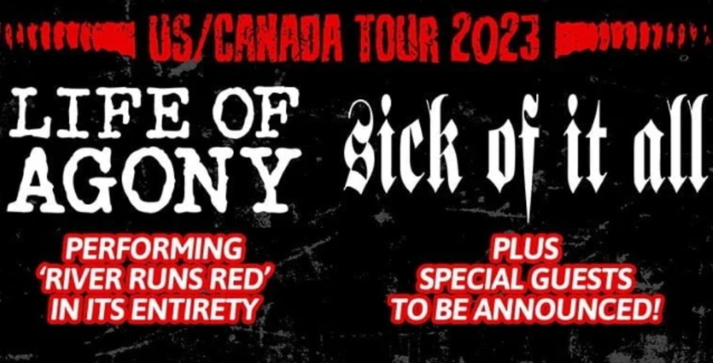 life of agony,sick of it all,life of agony tour,sick of it all tour,life of agony sick of it all tour, LIFE OF AGONY And SICK OF IT ALL Announce ’30 Sick Years Of Agony’ North American Tour