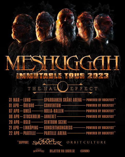 meshuggah,meshuggah tour,meshuggah tour dates,meshuggah sweden tur dates 2023,meshuiggah sweden tour 2023,meshuggah norway tour dates, MESHUGGAH Announce 2023 Tour Dates For Sweden And Norway