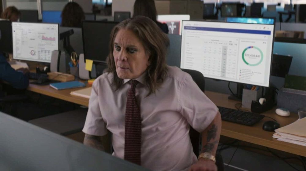 ozzy osbourne,ozzy osbourne workday,ozzy osbourne commercial,ozzy osbourne super bowl,ozzy osbourne super bowl commercial, OZZY OSBOURNE Dons A Tie And Scares Office Job Coworkers In New SUPER BOWL Commercial