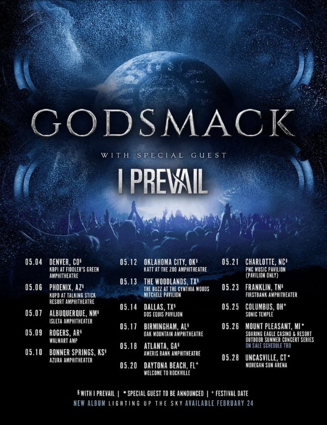 godsmack,godsmack tour dates,godsmack 2023 tour,godsmack i prevail tour, GODSMACK Announce 2023 U.S. Tour Dates With I PREVAIL