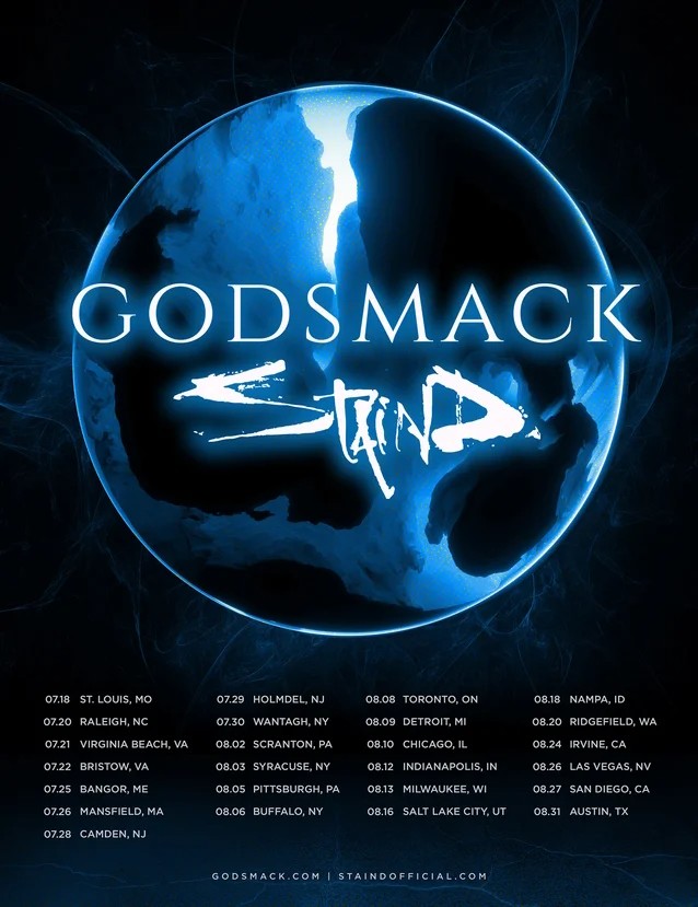 godsmack and staind,godsmack,staind,godsmack tour dates,staind tour dates,godsmack staind tour dates,godsmack 2023 tour dates,staind 2023 tour dates, GODSMACK And STAIND Announce Summer 2023 North American Tour