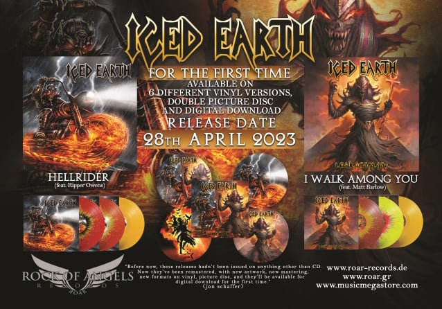 iced earth,iced earth albums, ICED EARTH Releasing ‘Hellrider’ And ‘I Walk Among You’ EPs In April