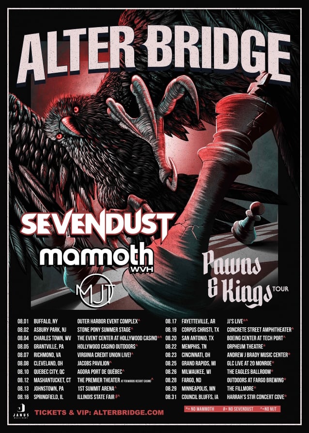 ALTER BRIDGE Announce 2023 North American Tour Dates With SEVENDUST And