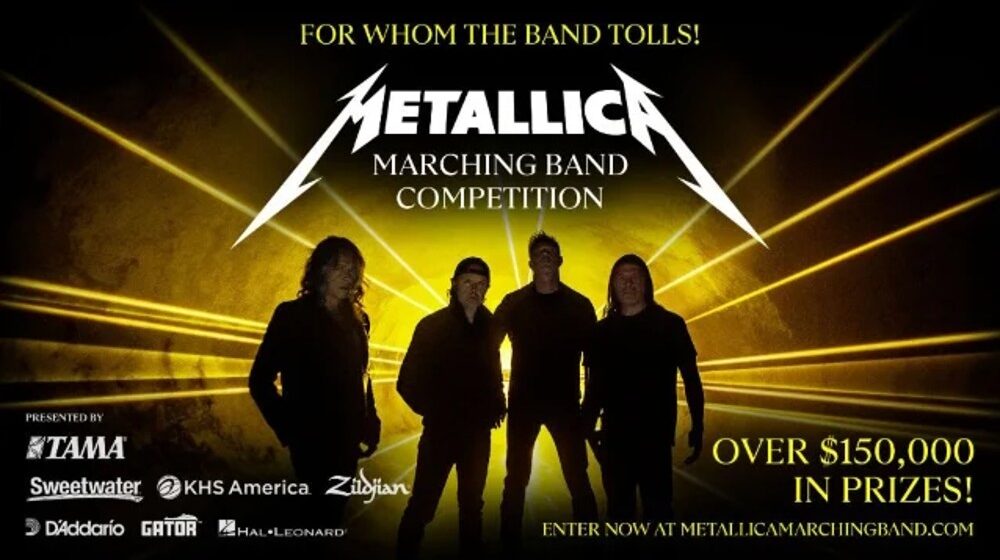 metallica,metallica marching band,metallica marching band competition,metallica new album,metallica 72 seasons, METALLICA Launch Their First Marching Band National Competition