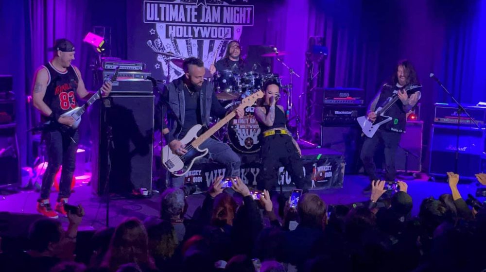 jinjer,ultimate jam night, Check Out JINJER&#8217;s TATIANA SHMAYLUK Belting Out A Cover Of LAMB OF GOD&#8217;s &#8216;Laid To Rest&#8217; With Members Of BAD WOLVES And VIO-LENCE