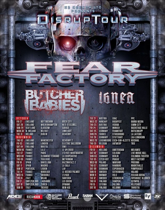 fear factory,fear factory band,fear factory tour,fear factory new singer,fear factory members,fear factory albums,fear factory songs,new fear factory album,fear factory album, FEAR FACTORY Have New Single Arriving This Year; New Album In 2024