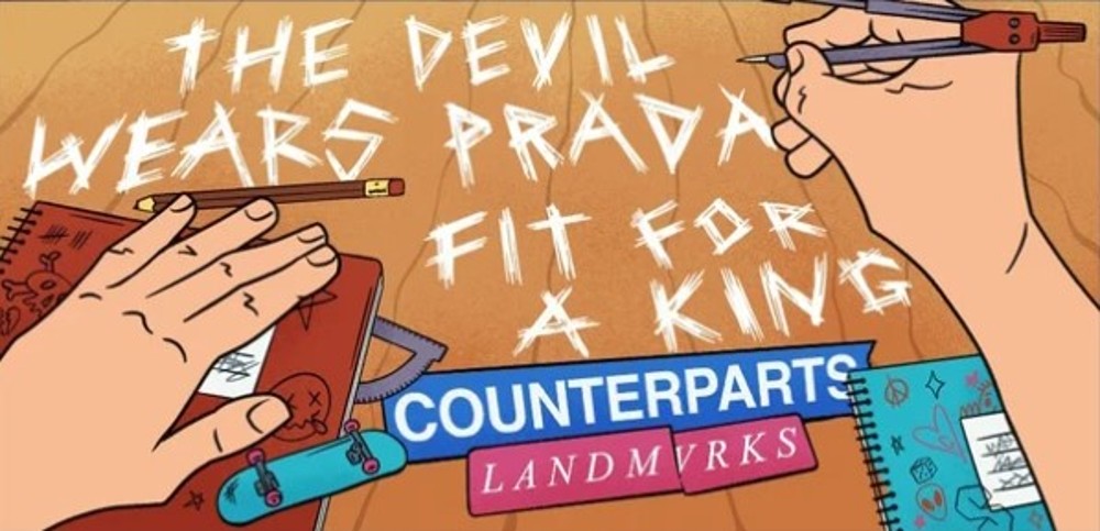 the devil wears prada and fit for a king,the devil wears prada,fit for a king,the devil wears prada band,the devil wears prada tour,fit for a king tour,fit for a king tour 2023,the devil wears prada tour dates,the devil wears prada fit for a king tour,metalcore dropouts tour, THE DEVIL WEARS PRADA And FIT FOR A KING Announce ‘Metalcore Dropouts’ Summer/Fall 2023 North American Tour