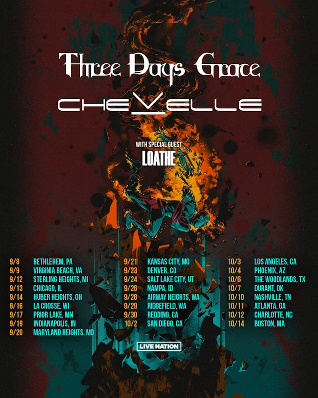chevelle,three days grace,loathe,chevelle tour,three days grace tour,chevelle three days grace,chevelle three days grace tour,chevell u.s. tour dates,three days grace u.s. tour dates,chevelle band,three days grace tour 2023,chevelle tour 2023,loathe tour,loathe band,loathe tour dates,loathe tour dates 2023, CHEVELLE And THREE DAYS GRACE Announce 2023 U.S. Tour