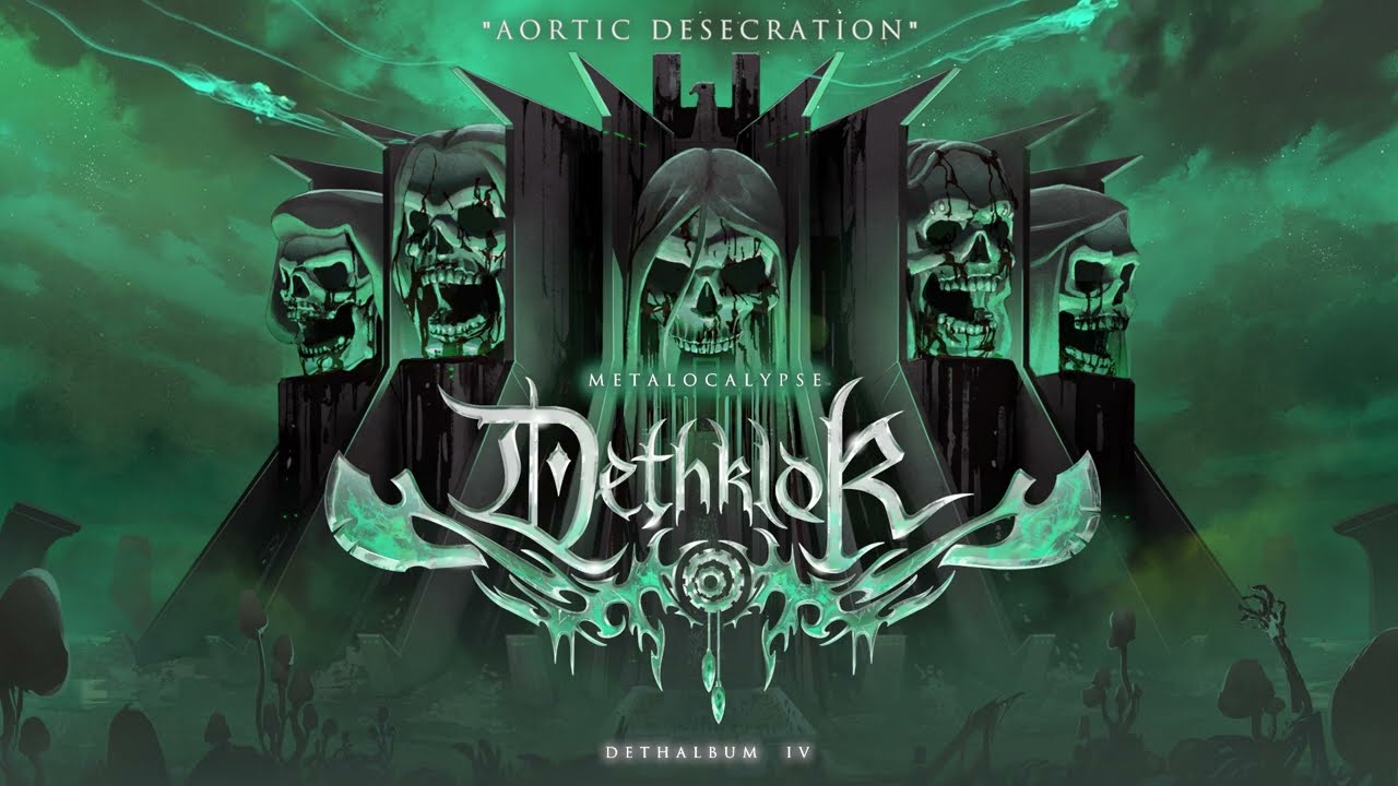 Metalocalypse: Dethklok | Aortic Desecration (Lyric Video) | Adult Swim