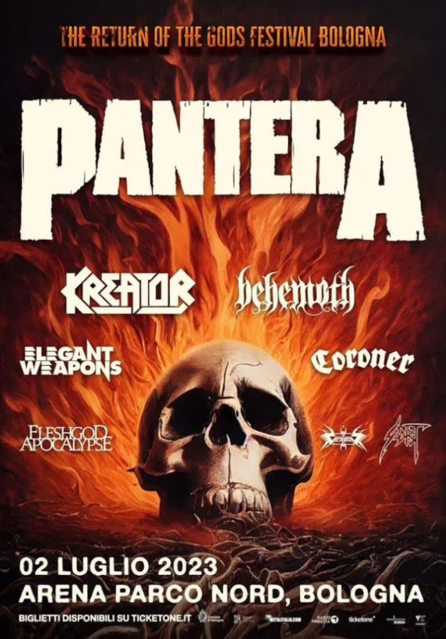 pantera,kreator,pantera kreator,pantera italy,pantera live in italy,pantera metal gods,kreator band,kreator pantera,kreator metal gods,kreator italy,pantera walk,pantera walk live,pantera current lineup,pantera guitarist,pantera drummer, Check Out Video Of KREATOR Joining PANTERA On Stage In Italy