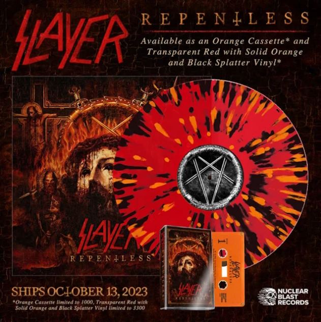 slayer,slayer repentless,slayer repentless cassette,slayer band,slayer songs,slayer band members,slayer band logo,slayer band songs,slayer band news,slayer albums,slayer final album,slayer farewell tour,slayer last album, SLAYER’s ‘Repentless’ To Be Released On Orange Cassette