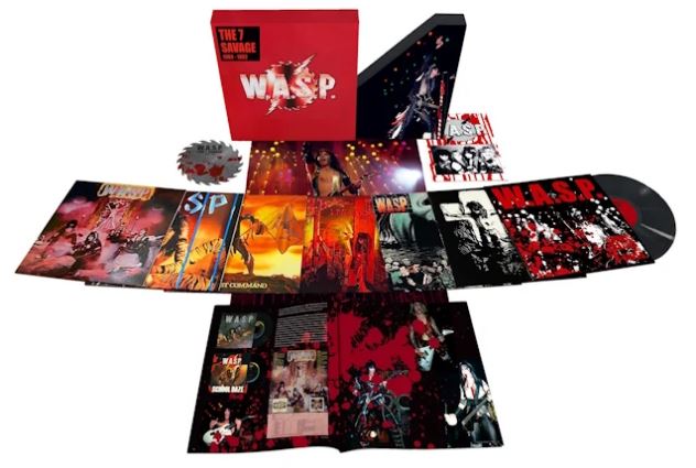 w.a.s.p.,wasp,wasp band,blackie lawless,wasp box set,w.a.s.p. box set,w.a.s.p. band,w.a.s.p. w.a.s.p. songs,w.a.s.p. tour 2023,w.a.s.p. i wanna be somebody,w.a.s.p. the headless children songs,w.a.s.p. the crimson idol songs,w.a.s.p. wild child,wasp band songs,wasp band tour 2023,wasp band members, W.A.S.P. Reveal ‘The 7 Savage’ Deluxe 8-LP Box Set