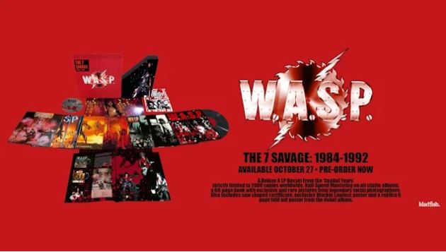 w.a.s.p.,wasp,wasp band,blackie lawless,wasp box set,w.a.s.p. box set,w.a.s.p. band,w.a.s.p. w.a.s.p. songs,w.a.s.p. tour 2023,w.a.s.p. i wanna be somebody,w.a.s.p. the headless children songs,w.a.s.p. the crimson idol songs,w.a.s.p. wild child,wasp band songs,wasp band tour 2023,wasp band members, W.A.S.P. Reveal ‘The 7 Savage’ Deluxe 8-LP Box Set